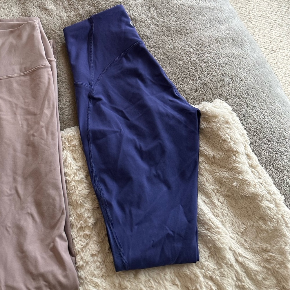Purple lulu align high rise cropped leggings
